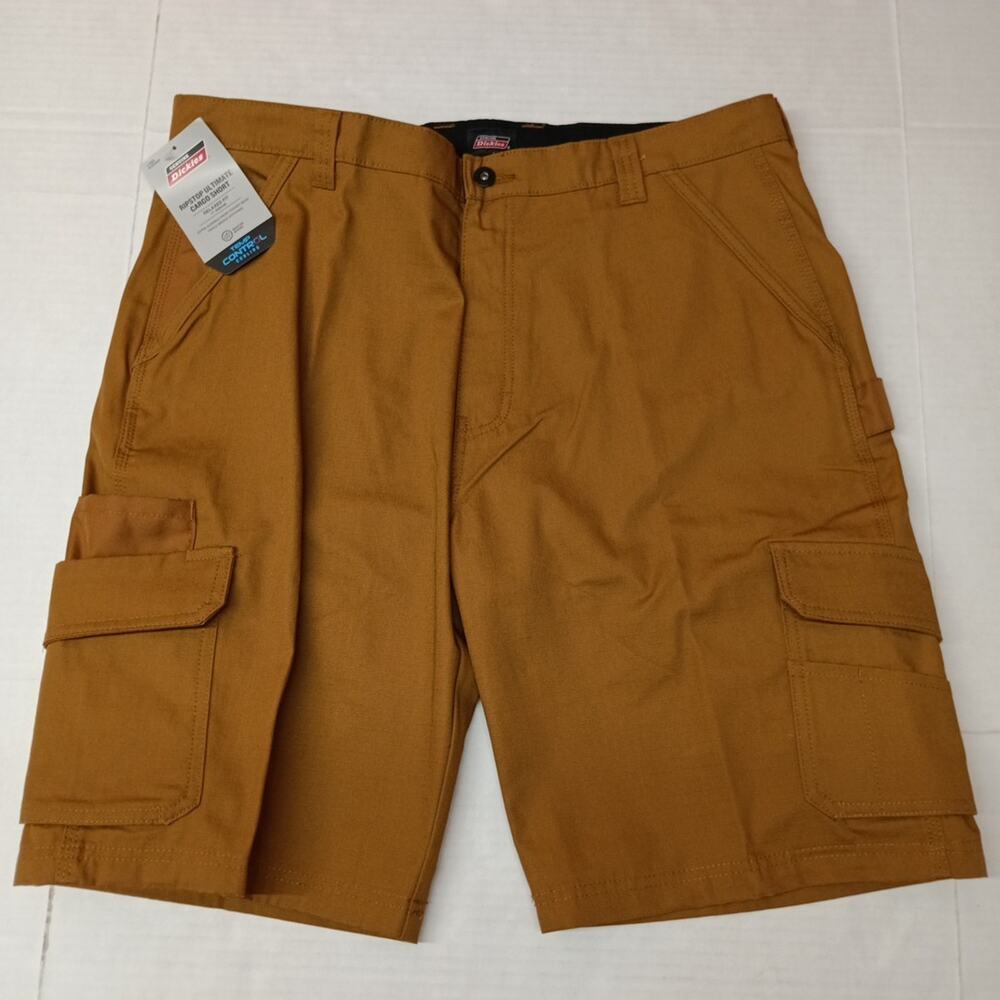 Dickies Ripstop Cargo Shorts Men’s Size 38 Brown Relaxed Fit